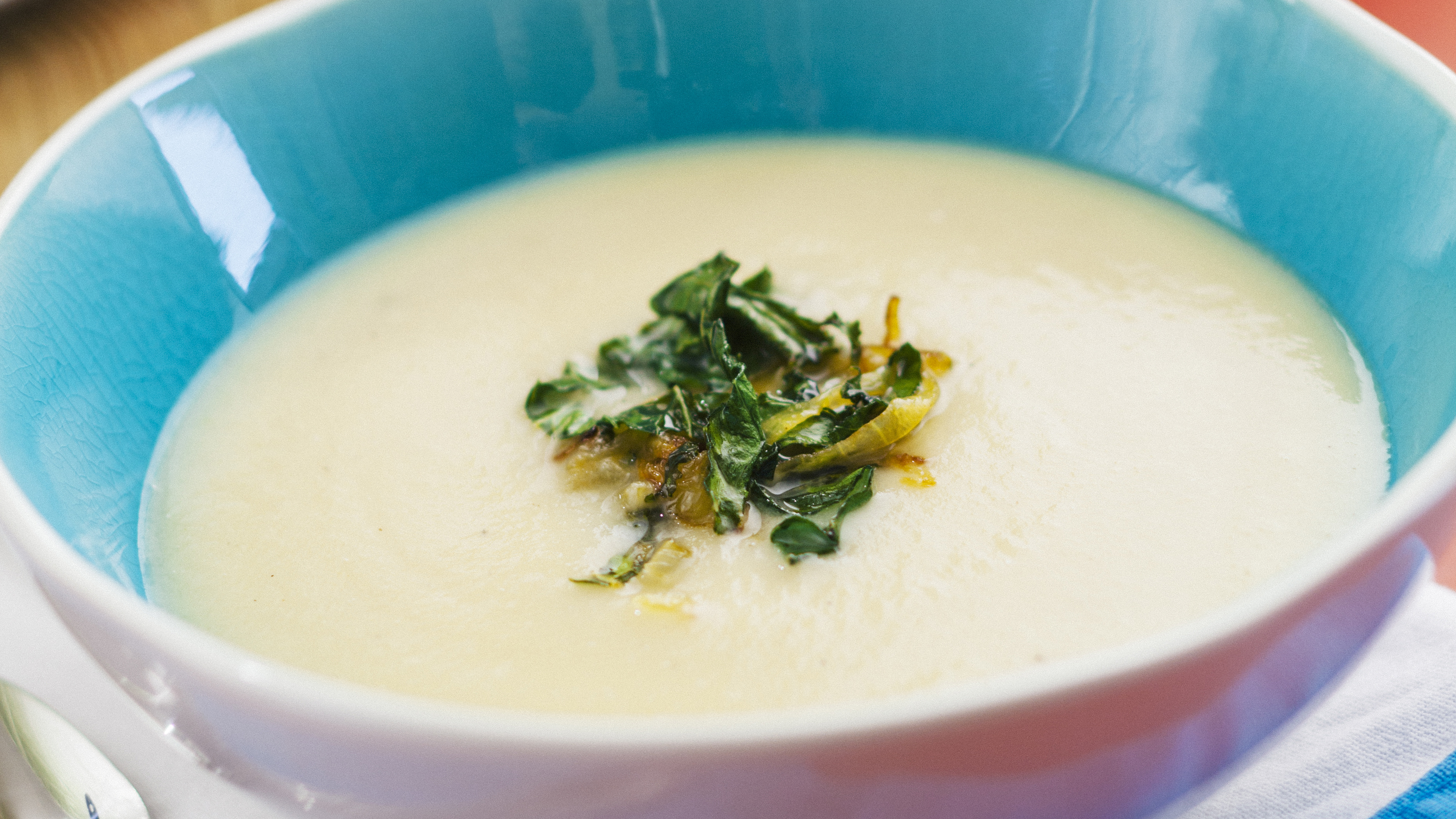 Country Magic Creamy Onion & Kale Harvest Soup by The Kilted Chef